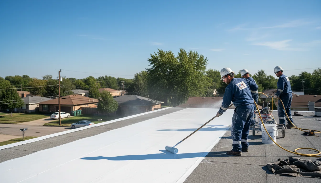 Commercial roof coating in Ashford, CT near me